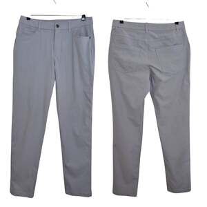 Lululemon Light Gray ABC LM5A015.02 Casual Stretchy Quick Dry Pants Trousers 29